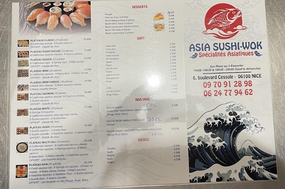 Asia sushi wok...sur place & a emporter - Menu Image 2